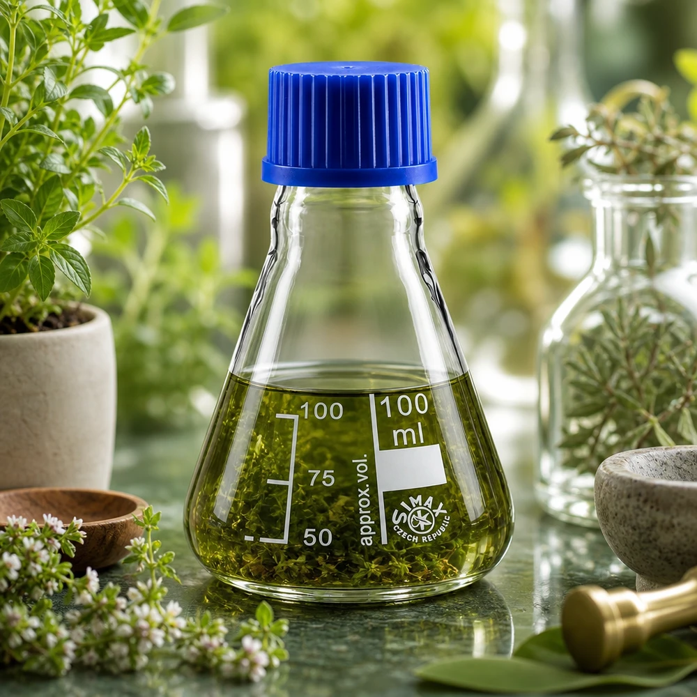 Erlenmeyerkolben 100ml mit Schraubkappe Erlenmeyerkolben 100ml Borosilikatglas mit Schraubkappe für Labor und Industrie bei Pacadura Fachhandel