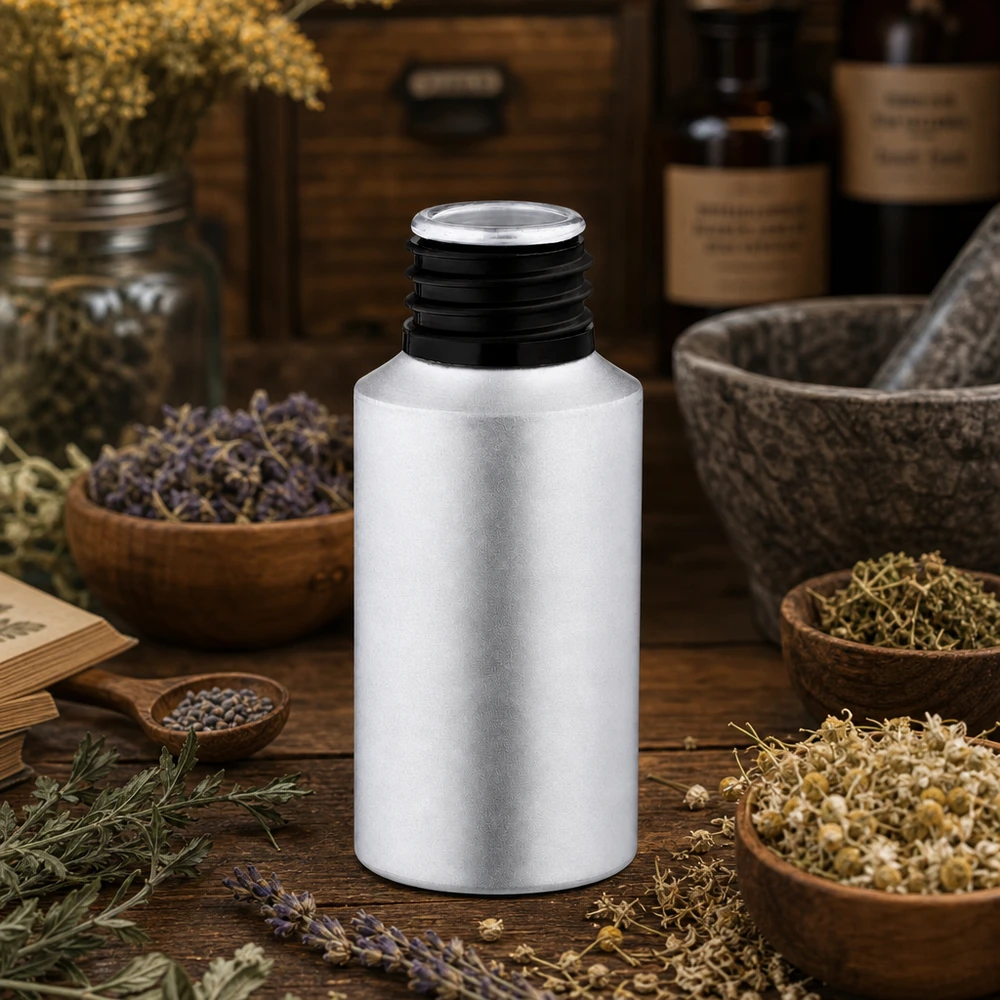 30ml gebeizte Aluflasche 30ml gebeizte Aluminiumflasche für professionelle Anwendung im Fachhandel - hochwertiges Material für Gewerbetreibende