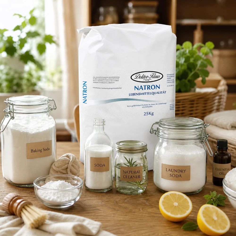 Natron Pulver (Natriumhydrogencarbonat) 25kg 25kg Natron Pulver Natriumhydrogencarbonat Großpackung für Gewerbe professionelle Reinigung Lebensmittelqualität
