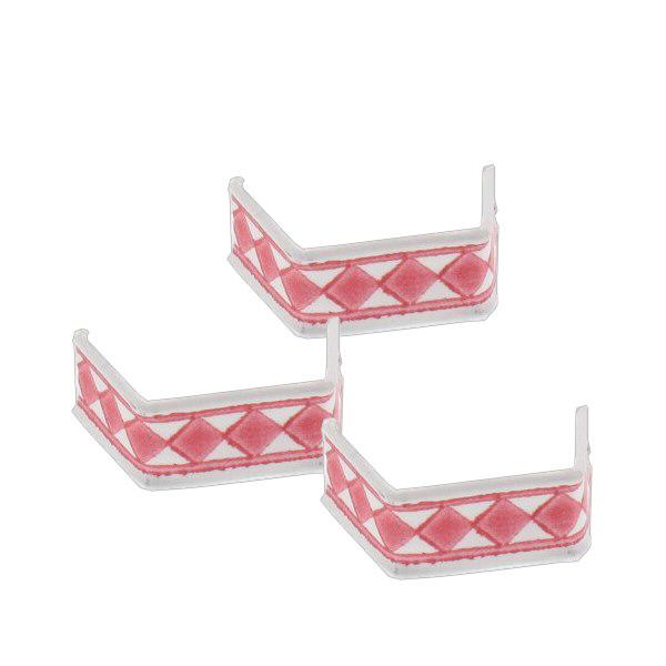 1 U-Clip aus Papier, Länge 33, rot/weiss 1 U-Clip aus Papier, Länge 33, rot/weiss