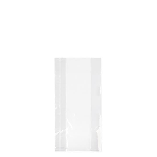 100 Seitenfaltenbeutel mit Siegelnaht 100+50x200mm, 30µm