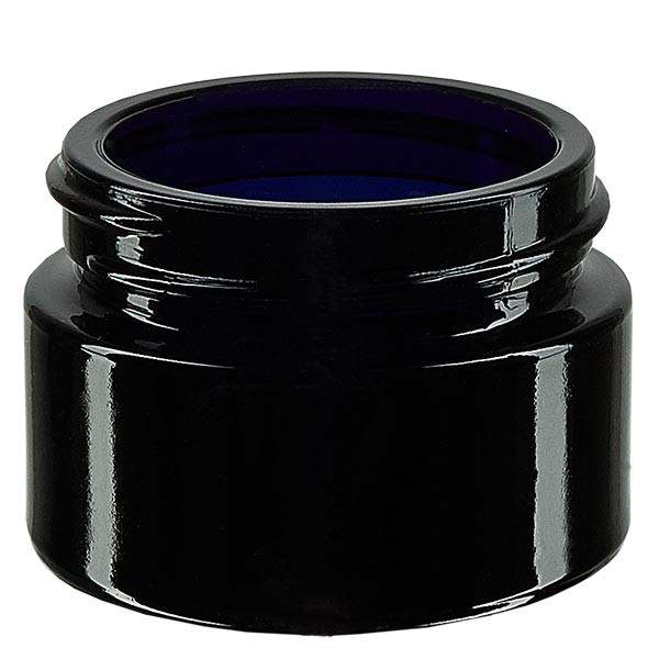 Kosmetikdose Violettglas 30ml, ohne Deckel Kosmetikdose Violettglas 30ml, ohne Deckel