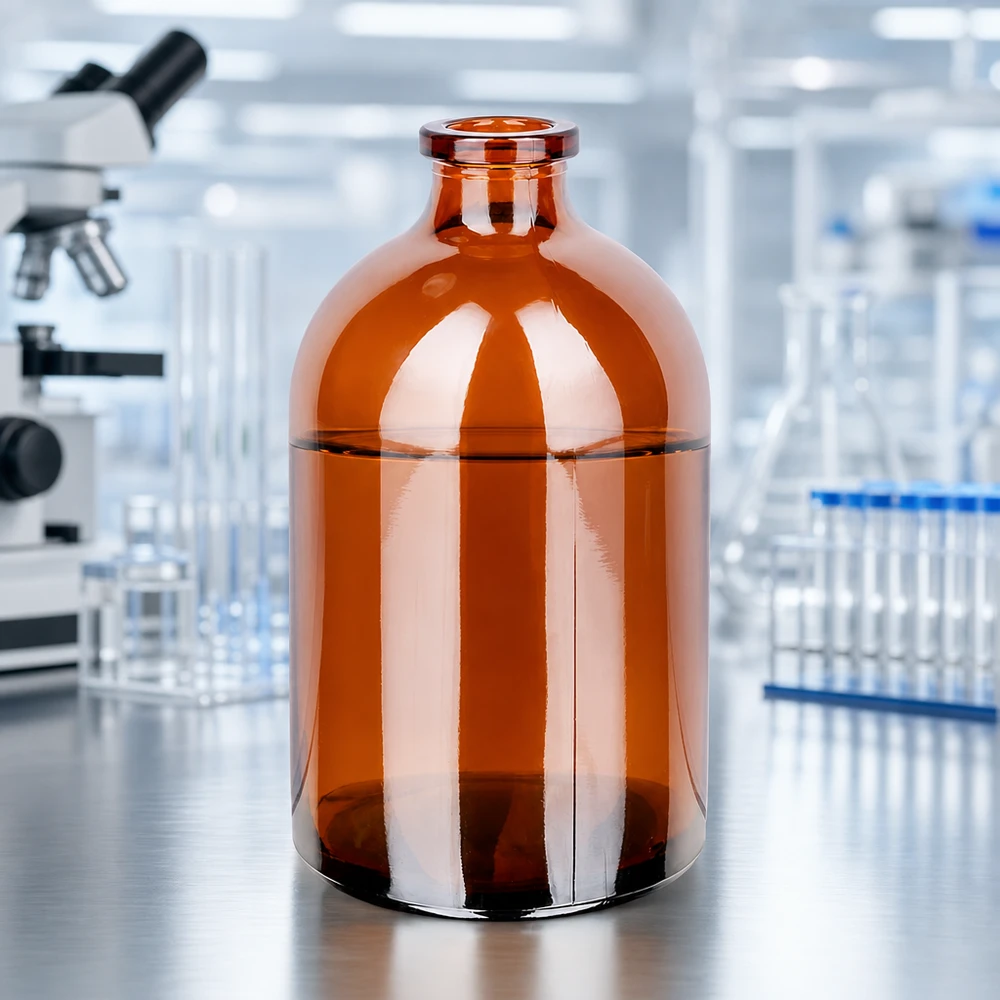 Injektionsflasche Braunglas 100ml für pharmazeutischen und gewerblichen Einsatz