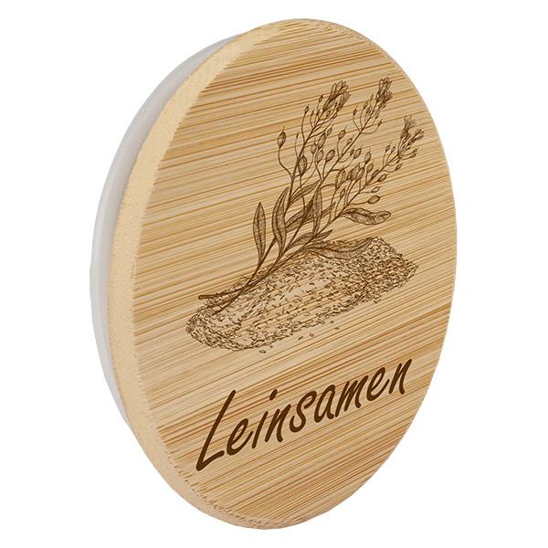 Holzdeckel "Leinsamen" für WECK RR100