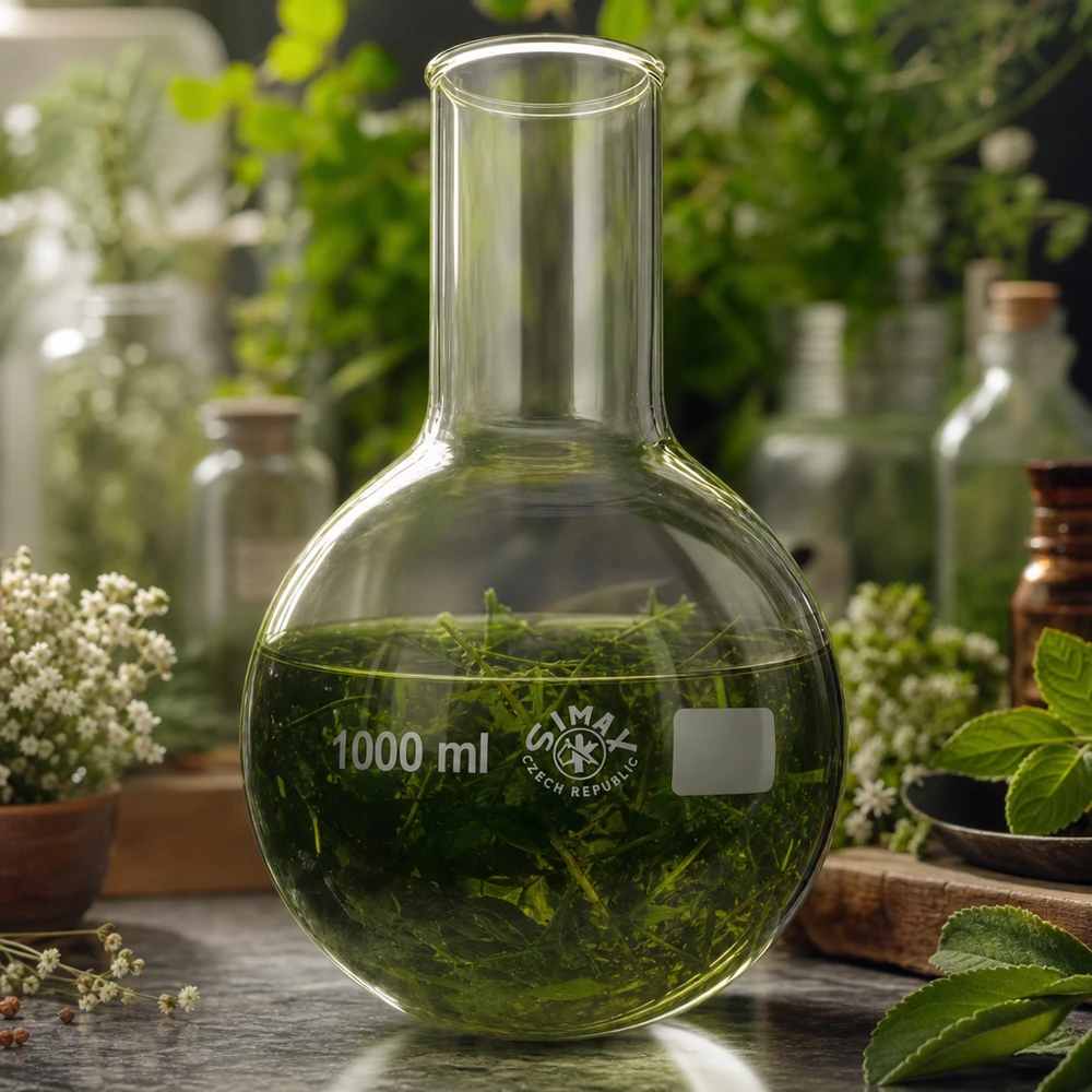 Rundkolben 1000ml Weithals aus Borosilikatglas für Laborbedarf und professionelle Anwendungen bei Pacadura.de