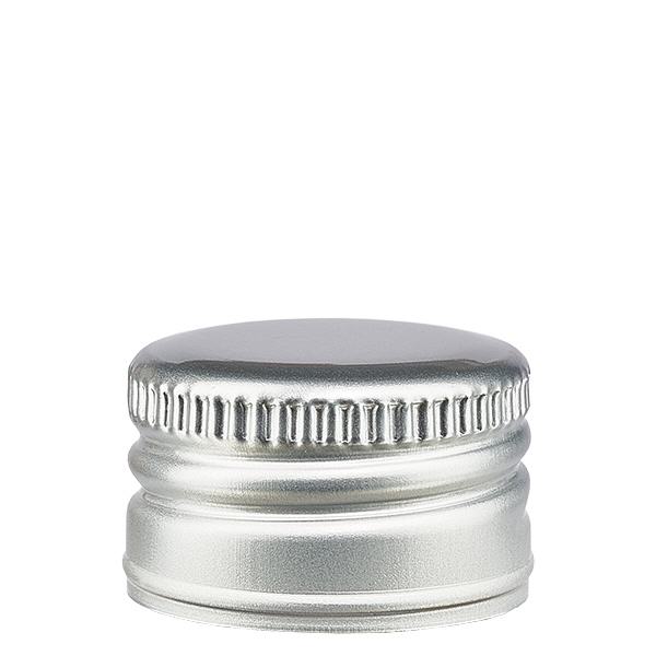 PP22 silber Aluminium Verschluss ohne Rollrand PP22 silber Aluminium Verschluss ohne Rollrand