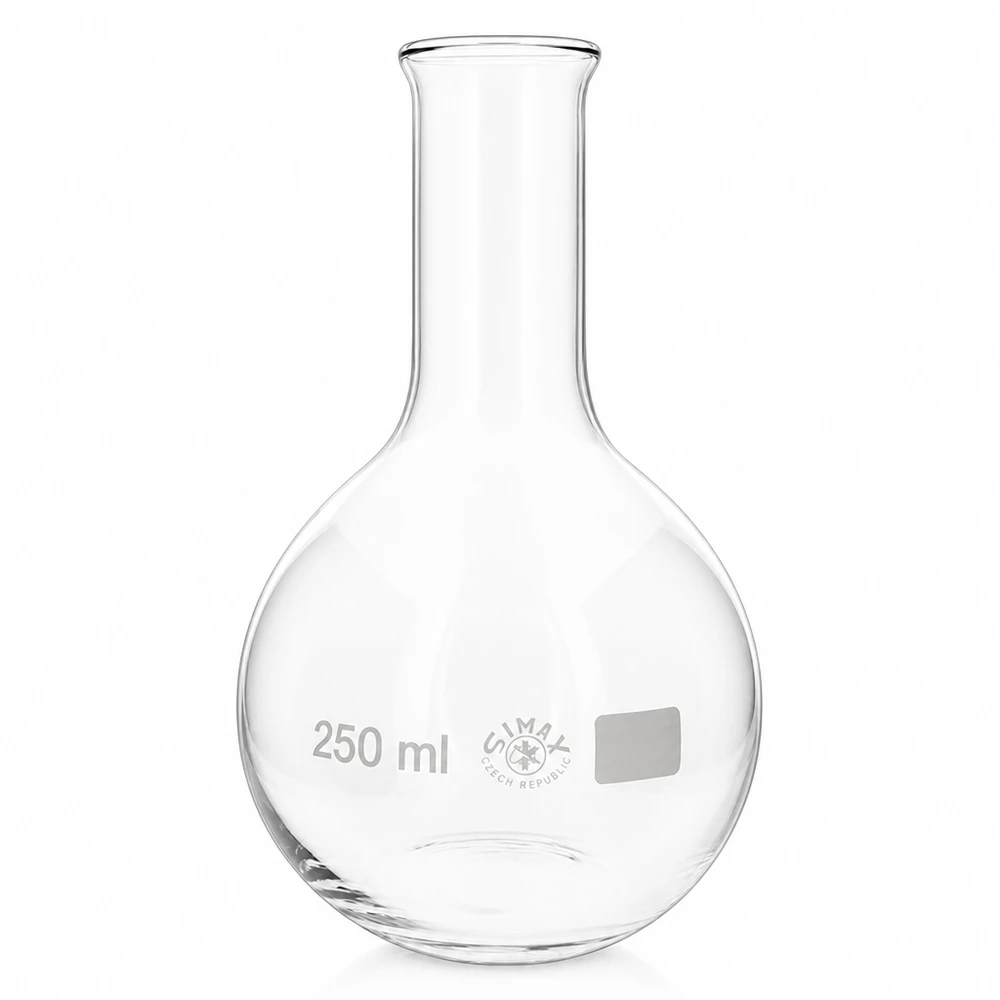 Stehkolben 250ml Enghals Stehkolben 250ml Enghals aus Borosilikatglas für professionelle Laboranwendungen bei Pacadura.de