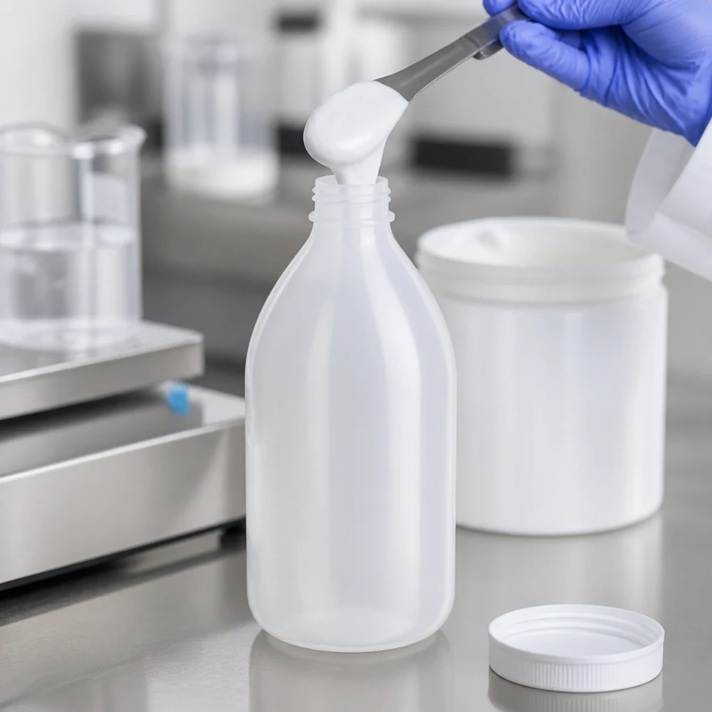 500ml Enghals-Laborflasche aus HDPE für professionelle Laboranwendungen ohne Verschluss