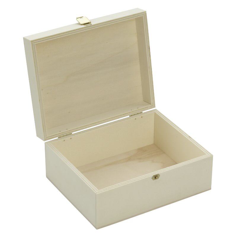 Holzbox mit Klappdeckel 17x14x8cm Holzbox mit Klappdeckel 17x14x8cm