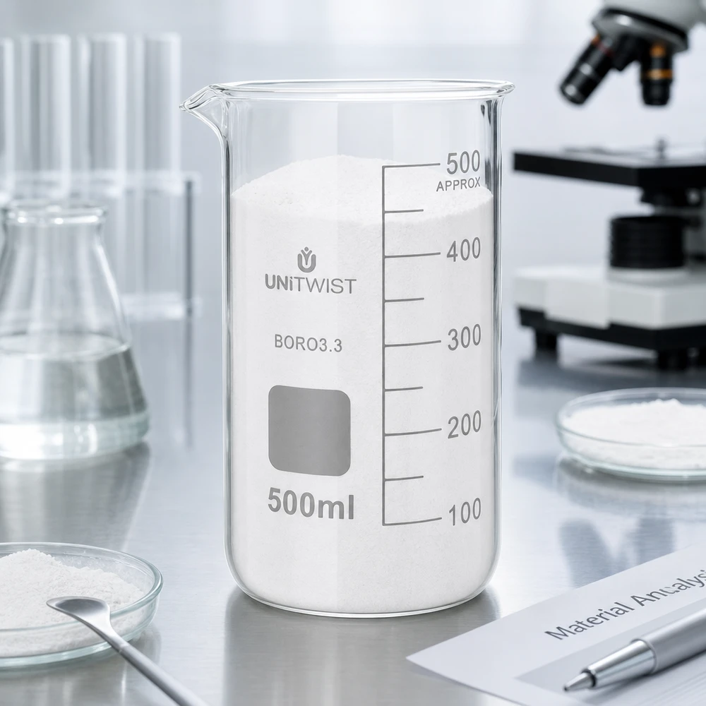 Becherglas 500ml Borosilikat hohe Form UNITWIST für professionellen Laboreinsatz im Fachhandel