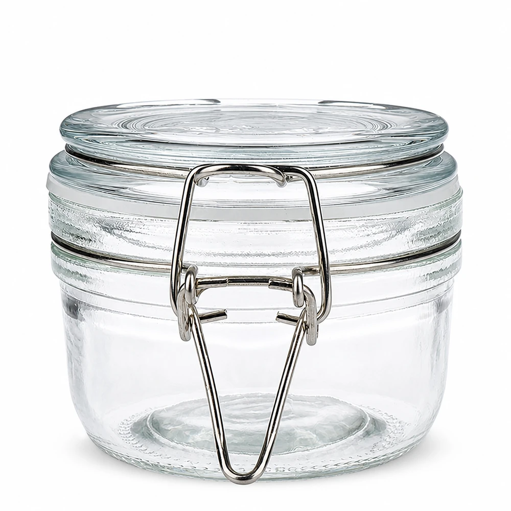 100ml Vorratsglas mit Silikonring und Bügelverschluss UNiTWIST