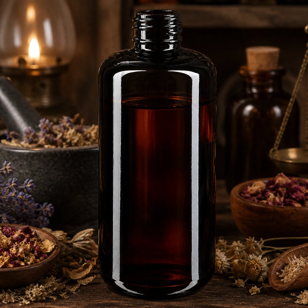 Violettglas Flasche 200ml 410/24 200ml Violettglas Kosmetikflasche Draco Miron für professionelle Kosmetikverpackung im Fachhandel