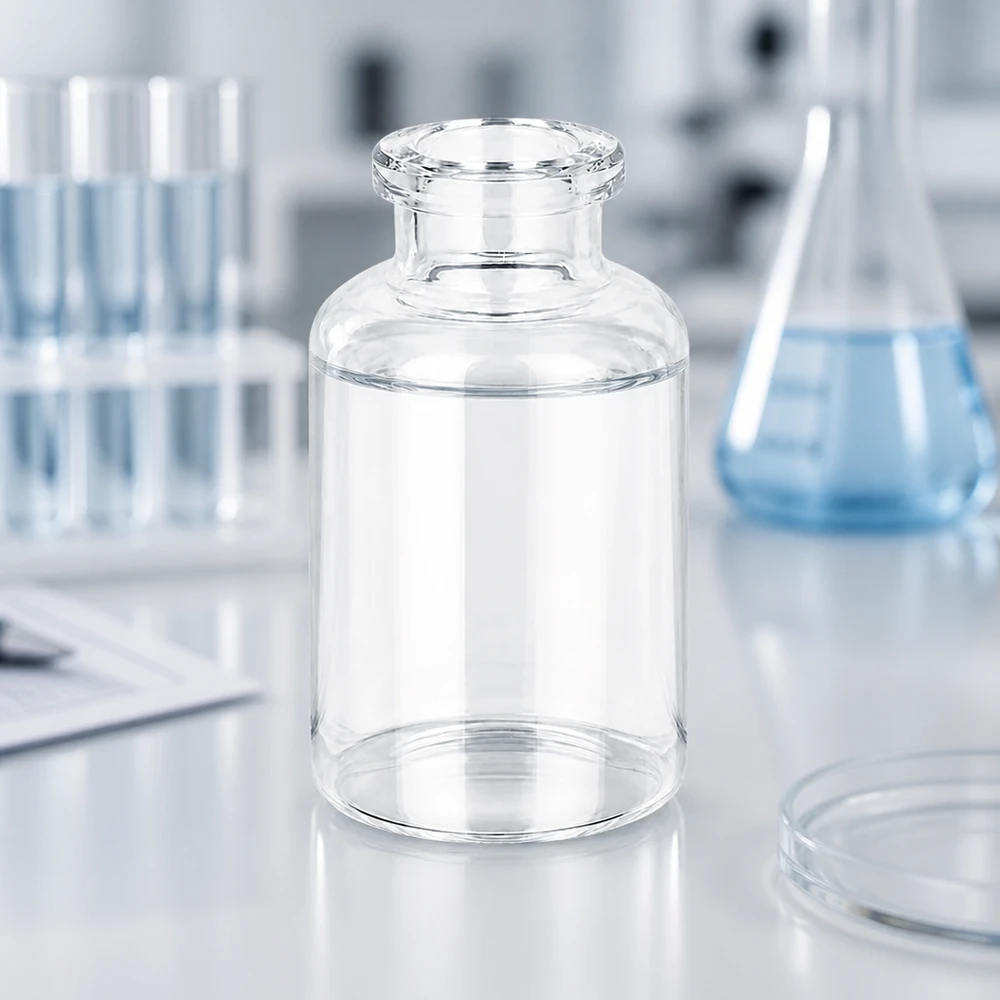 Injektionsflasche Klarglas 20ml für pharmazeutische und laborchemische Anwendungen im Fachhandel