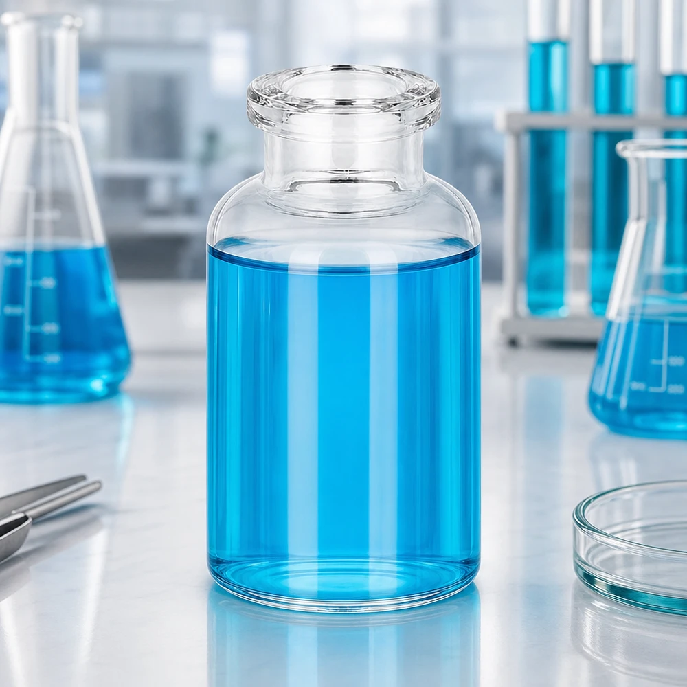 Injektionsflasche Klarglas 20ml für pharmazeutischen und laborchemischen Einsatz im Fachhandel