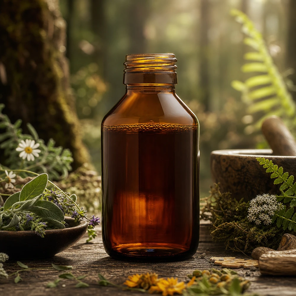 100ml Medizinflasche braun Apothekerglas ohne Verschluss PP28 für professionelle Anwendung Pacadura