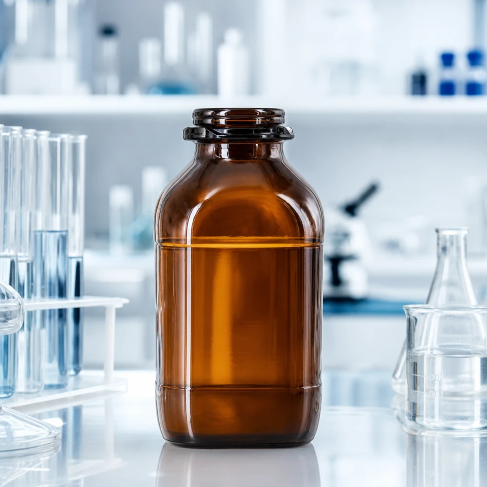 1000ml Braunglas Chemikalienflasche für professionelle Laboranwendungen und sichere Chemikalienlagerung