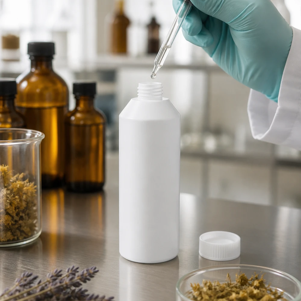 Apothekerflasche HDPE 250ml weiß ohne Verschluss für professionellen Laboreinsatz im Fachhandel
