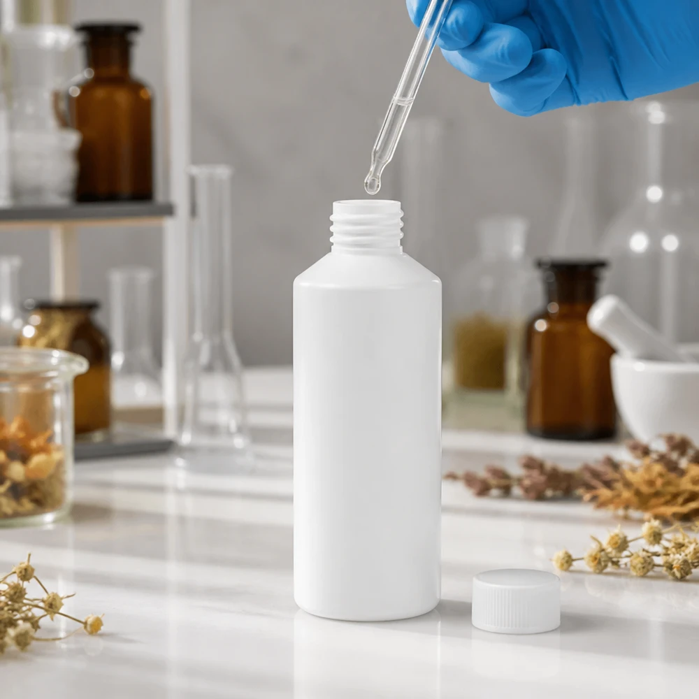 Apothekenflasche HDPE 100ml weiß, ohne Verschluss Apothekerflasche HDPE 100ml weiß ohne Verschluss für professionelle Laboranwendungen im Fachhandel