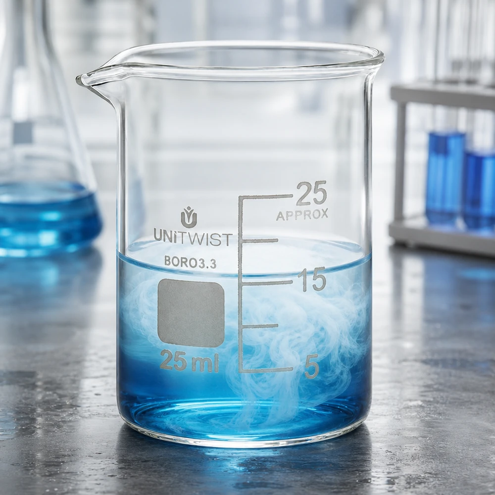 Becherglas 25ml Borosilikat, niedrige Form UNiTWIST Becherglas 25ml Borosilikat 3.3 niedrige Form UNiTWIST für Labor und Gewerbe