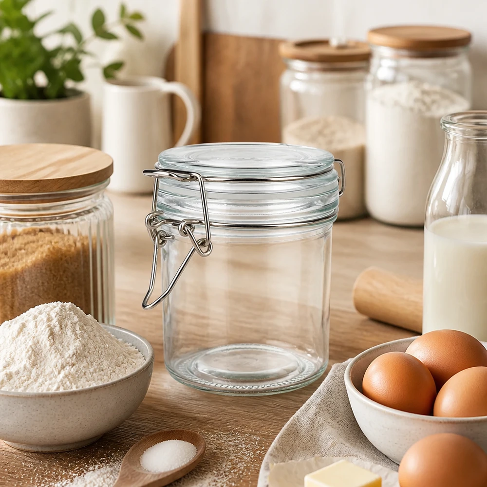 250ml Vorratsglas mit Bügelverschluss für professionelle Lebensmittellagerung im Fachhandel