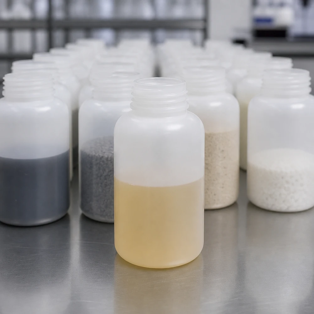 500ml Weithals-Laborflasche aus HDPE für professionellen Laboreinsatz ohne Verschluss