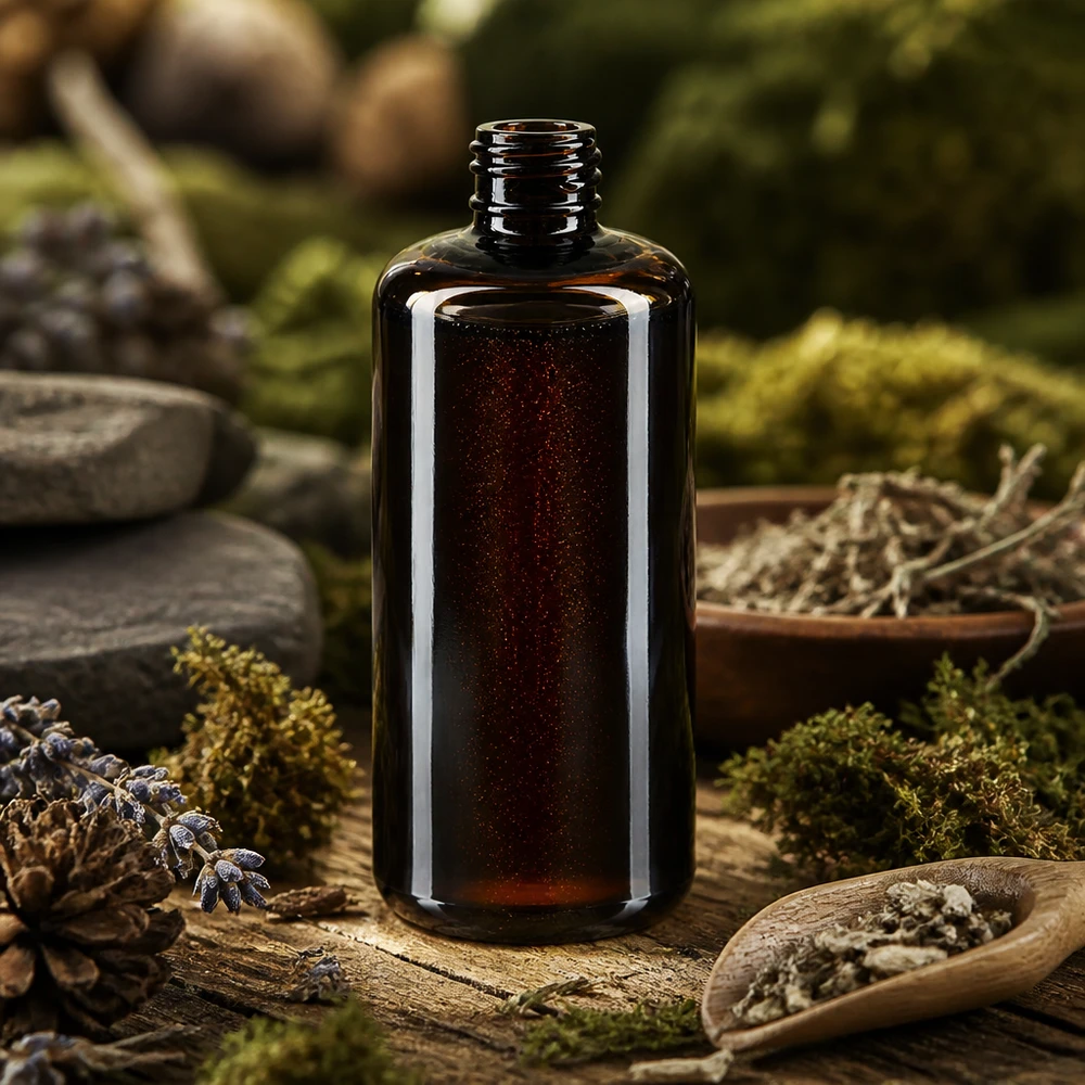 Violettglas Flasche 200ml 410/24 200ml Kosmetikflasche Draco aus Violettglas Miron für professionelle Kosmetik und Naturprodukte im Fachhandel