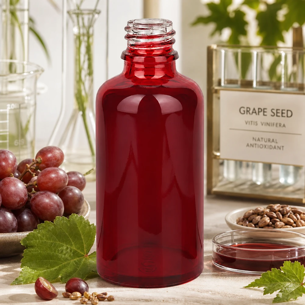 50ml Apothekerflasche rot Glas RedLine UT18/50 UNiTWIST für professionelle Anwendung Kosmetik Pharmazie