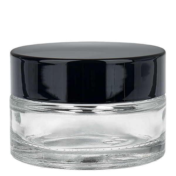 Glastiegel 20ml klar mit Einlegedeckel UNiTWIST Glastiegel 20ml klar mit Einlegedeckel UNiTWIST