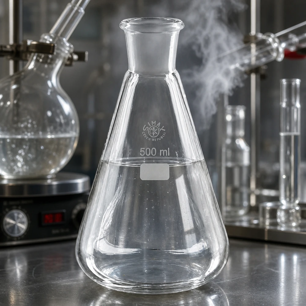 Erlenmeyerkolben 500ml Borosilikatglas Normschliff 29/32 für Labor und professionelle Anwendung bei Pacadura