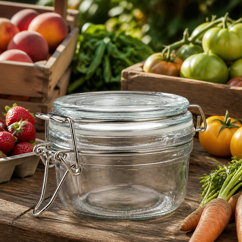 100ml Vorratsglas mit Silikonring und Bügelverschluss UNiTWIST 100ml Vorratsglas mit Silikonring und Bügelverschluss UNiTWIST