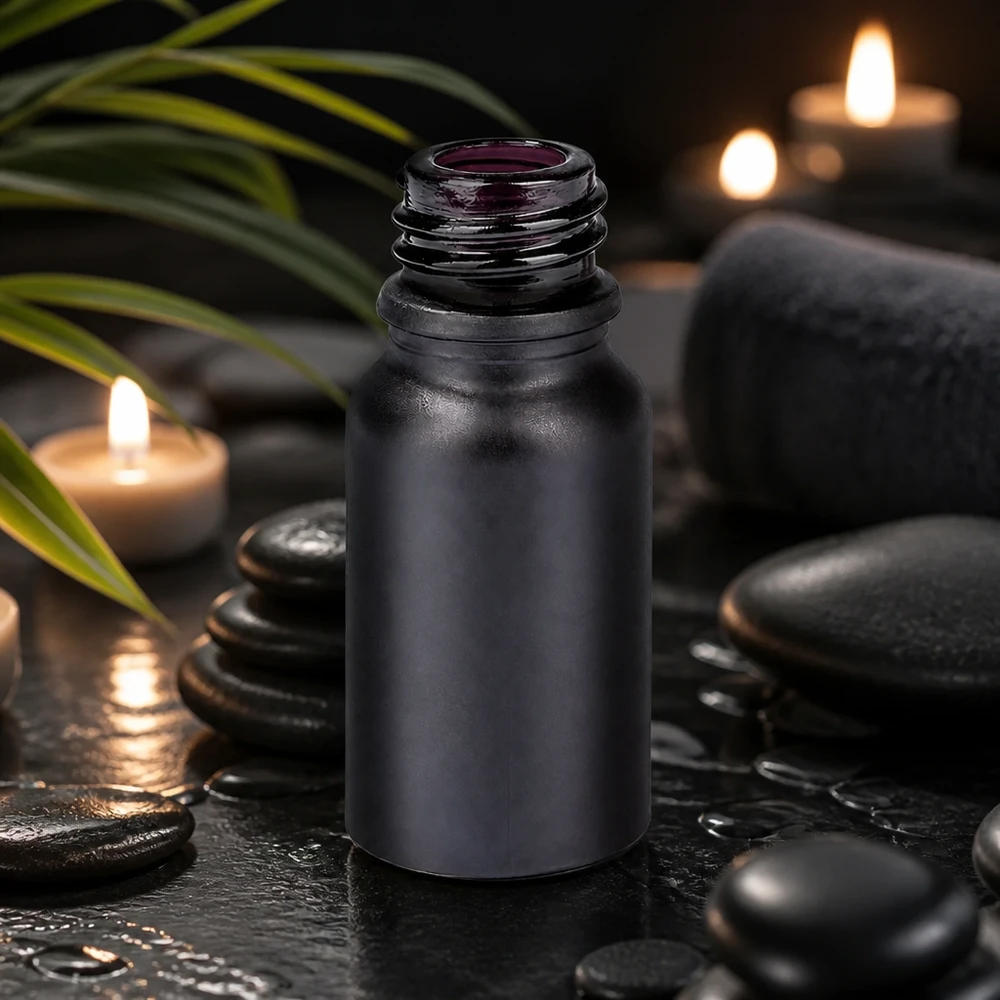 10ml Apothekerflasche BlackLine schwarz UT18/10 UNiTWIST Gewinde für professionelle Anwendung Fachhandel