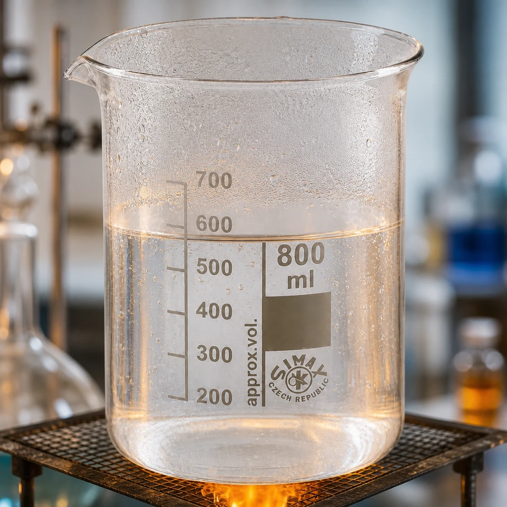 Becherglas 800ml Borosilikatglas, niedrige Form Becherglas 800ml aus Borosilikatglas niedrige Form für Labor und Gewerbe professioneller Einsatz hitzebeständig