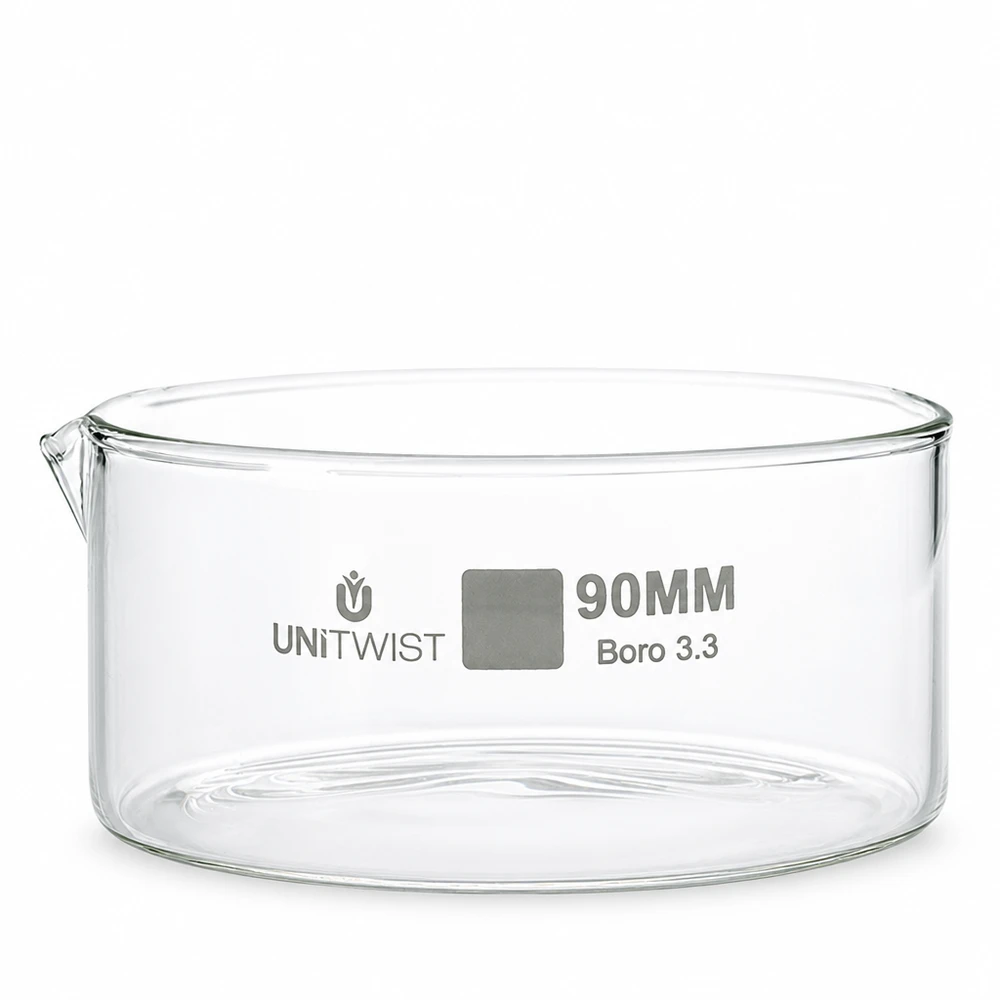 Kristallisierschale ø90mm Borosilikatglas UNiTWIST Kristallisierschale 90mm Borosilikatglas Boro 3.3 UNiTWIST für Labor und Gewerbe