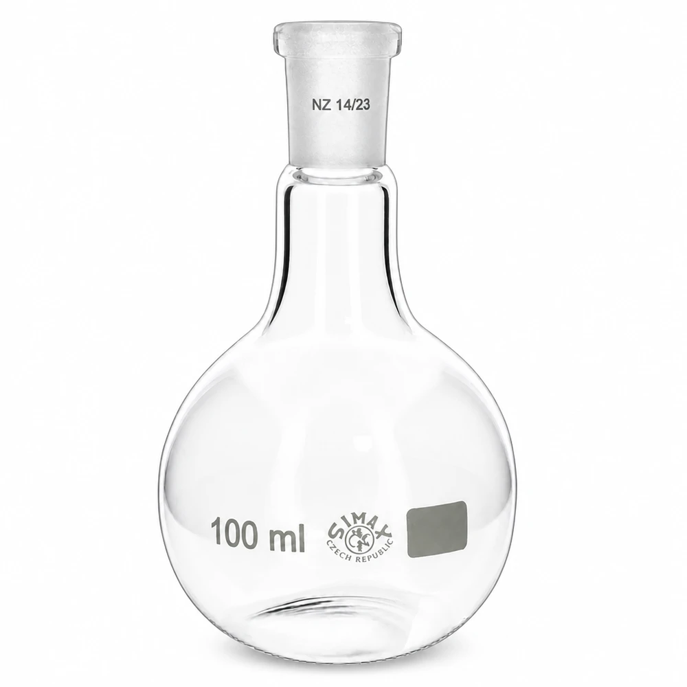 Stehkolben 100ml Borosilikatglas mit Normschliff NS 14/23 für professionelle Laboranwendungen bei Pacadura