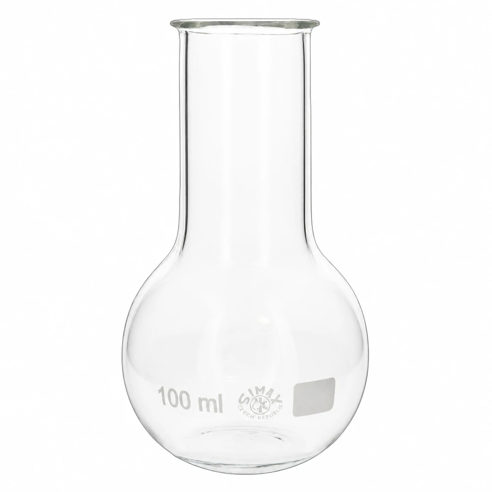 Stehkolben 100ml Weithals Stehkolben 100ml Weithals aus Borosilikatglas für professionelle Laboranwendungen bei Pacadura