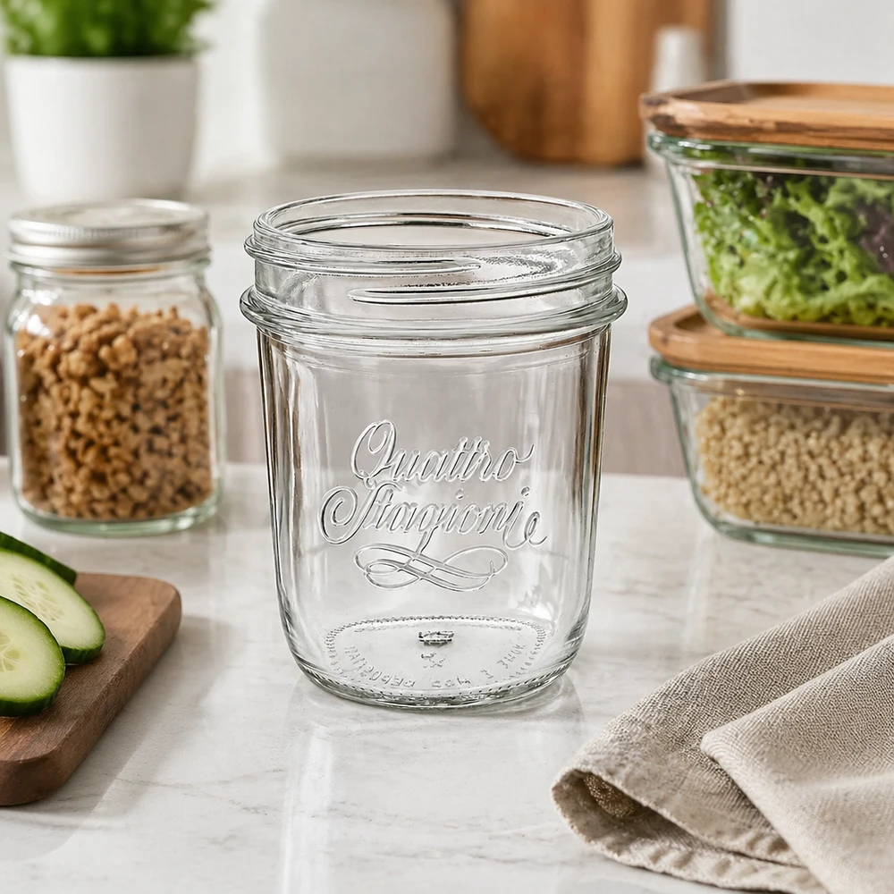 320ml Quattro Stagioni Sturzglas QS86mm für professionelle Lebensmittel-Lagerung in der Gastronomie und im Einzelhandel
