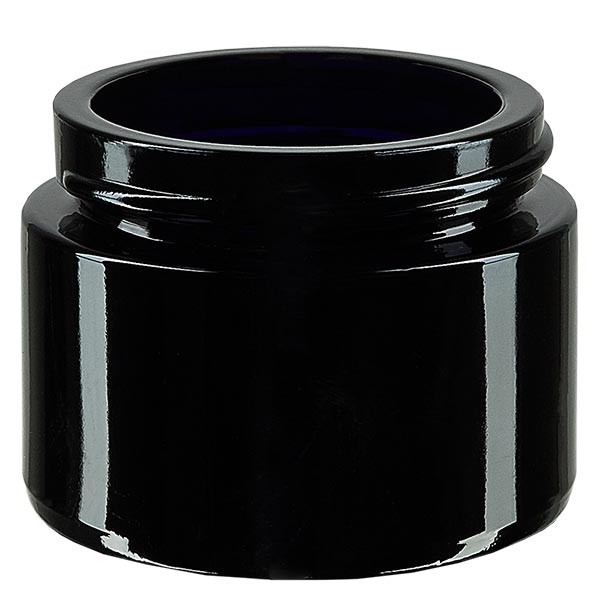 Kosmetikdose Violettglas 50ml, ohne Deckel Kosmetikdose Violettglas 50ml, ohne Deckel