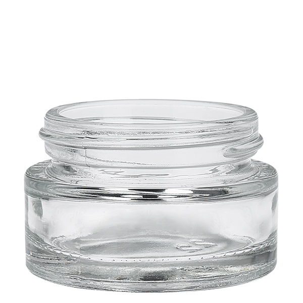 Glastiegel 20ml klar mit Einlegedeckel UNiTWIST Glastiegel 20ml klar mit Einlegedeckel UNiTWIST