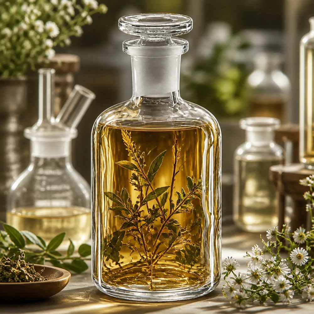 Rundschulterflasche 100ml klar Enghals mit Glasstopfen für professionelle Laboranwendungen