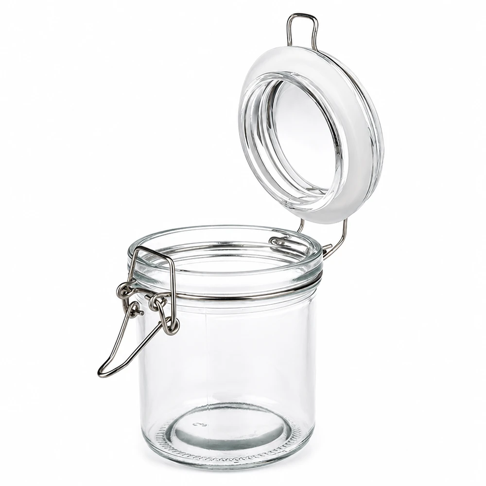 250ml Vorratsglas mit Silikonring und Bügelverschluss UNiTWIST 250ml Vorratsglas aus Klarglas mit Bügelverschluss für professionelle Lagerung und Präsentation im Fachhandel