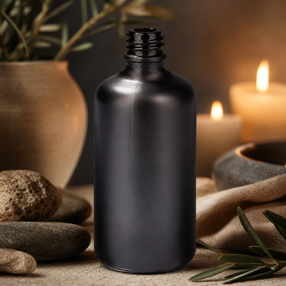 100ml Apothekerflasche schwarz Glas UT18/100 UNiTWIST Gewinde für professionelle Anwendung Fachhandel