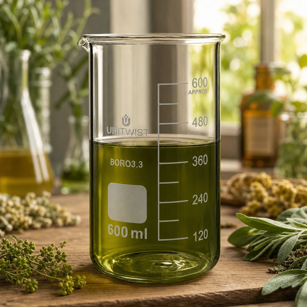 Becherglas 600ml Borosilikat hohe Form UNITWIST für professionellen Labor- und Gewerbeeinsatz