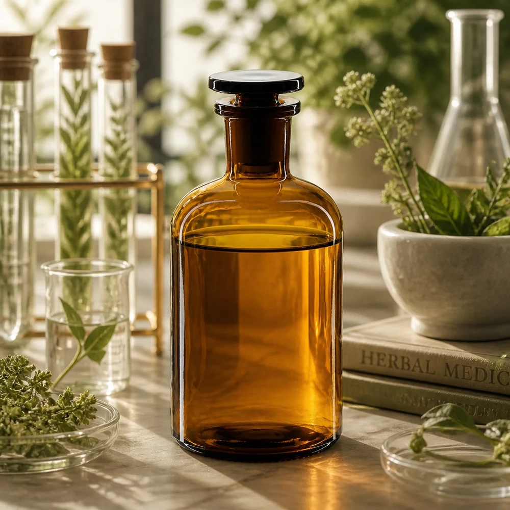 Rundschulterfl. 250ml braun Enghals Glasstopfen Braune Enghals-Rundschulterflasche 250ml mit Glasstopfen für professionellen Labor- und Pharmaeinsatz