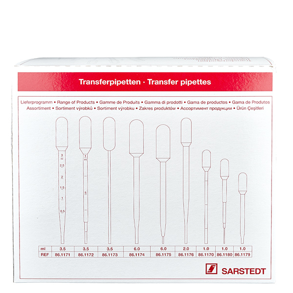 3.5ml Transferpipette (155x12.5mm) oh. Graduierung
