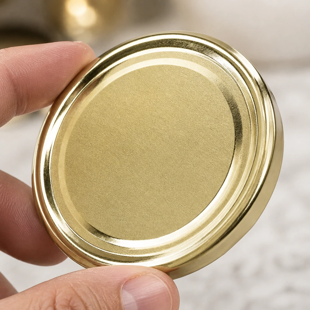 82mm Twist-Off Deckel TO82 gold BasicSeal Metalldeckel für Gläser gewerblicher Einsatz Großhandel