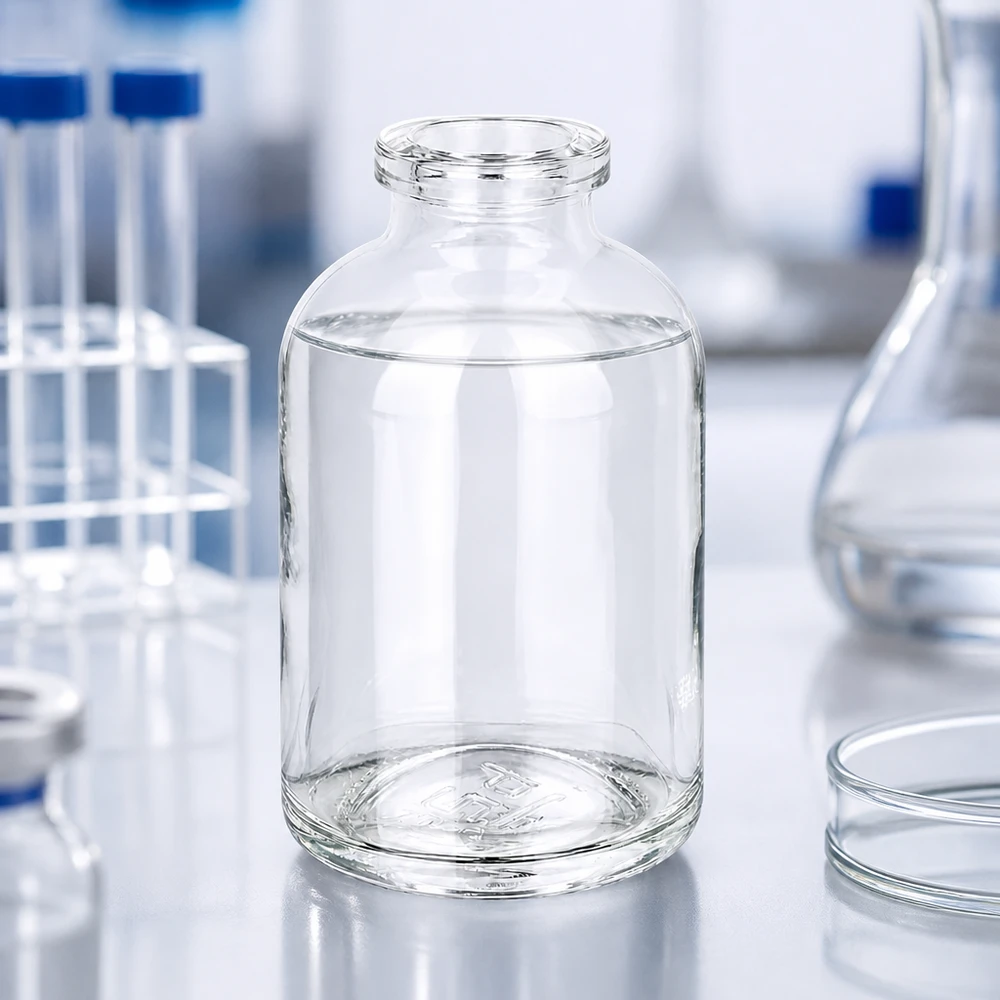 Injektionsflasche Klarglas 50ml Injektionsflasche Klarglas 50ml für pharmazeutischen und gewerblichen Einsatz bei Pacadura.de