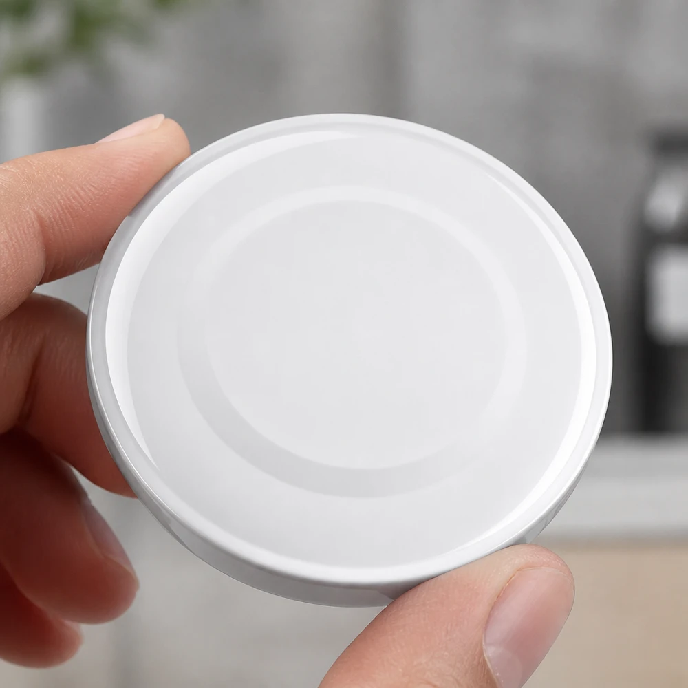 48mm BasicSeal Twist-Off Deckel TO48 in Weiß von UniTwist für gewerbliche Abfüllung im Großhandel
