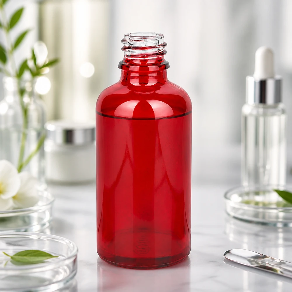 50ml Apothekenflasche RedLine UT18/50 UNiTWIST aus Glas für professionelle Anwendung im Fachhandel