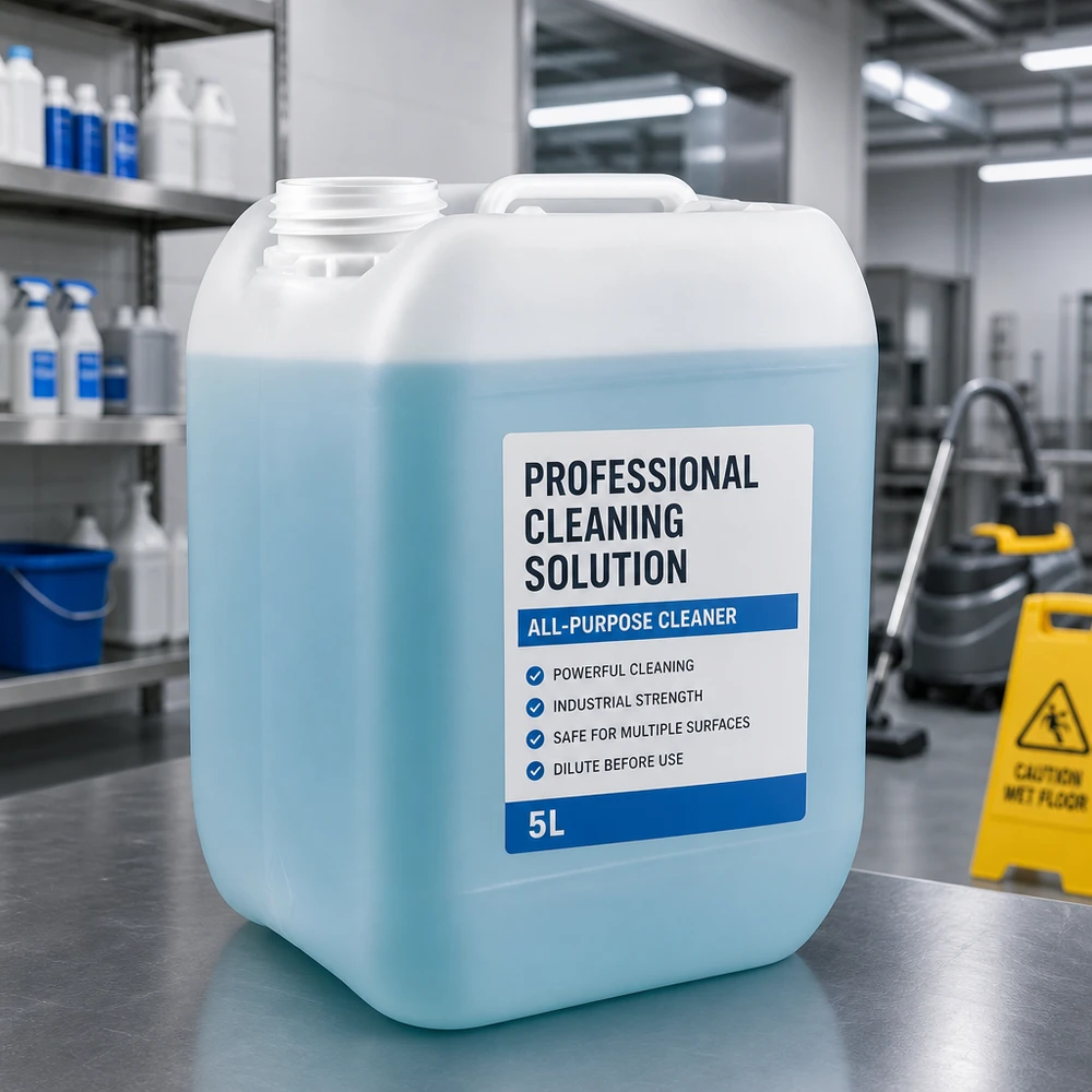 Kanister 5 Liter ohne Verschluss 5-Liter-Kanister aus Kunststoff für professionelle Reinigungslösungen im gewerblichen Einsatz