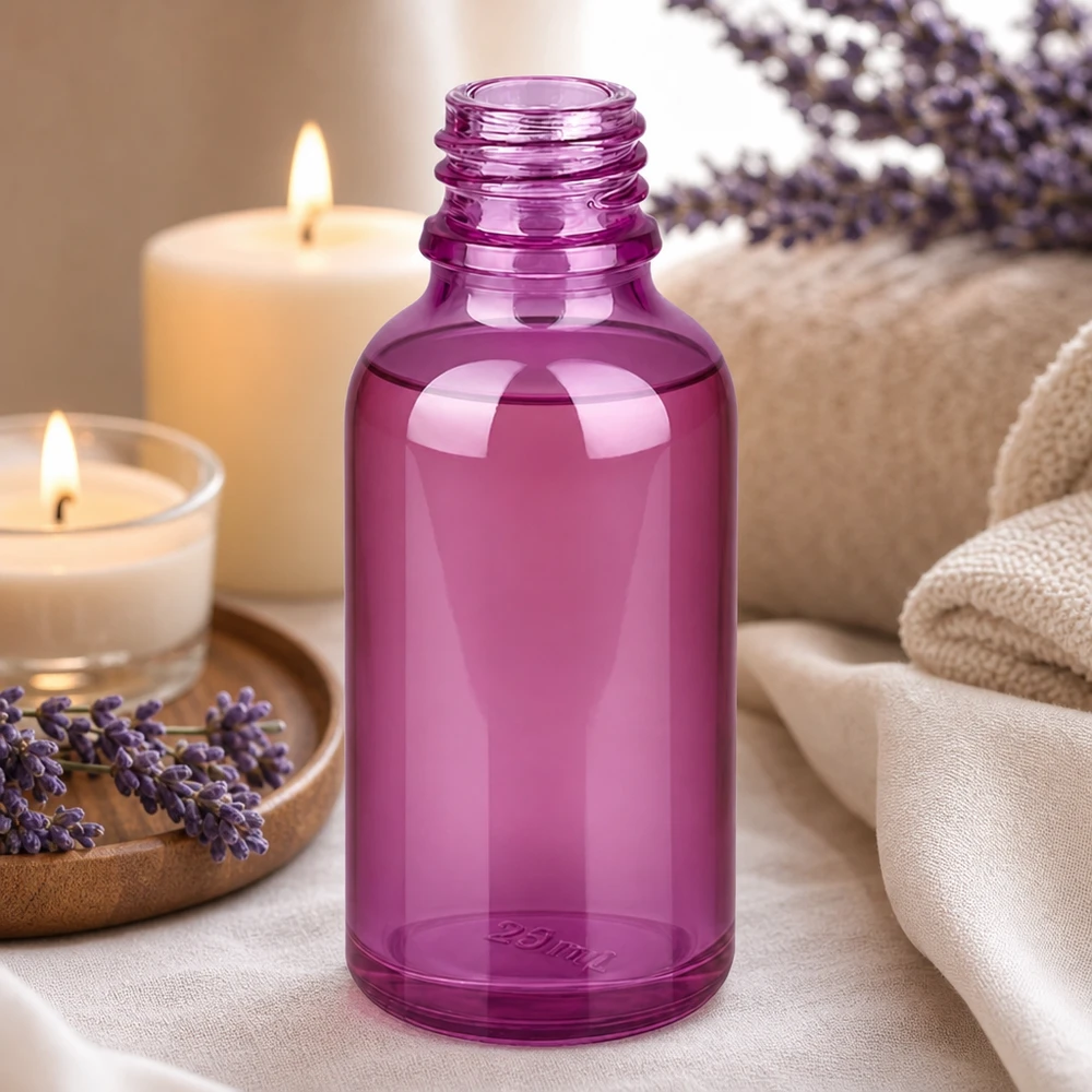 30ml Apothekerflasche violett Glas UT18/30 UNiTWIST Gewinde für professionelle Kosmetik und Pharmazie